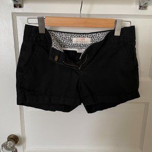 J. Crew Black Chino Shorts